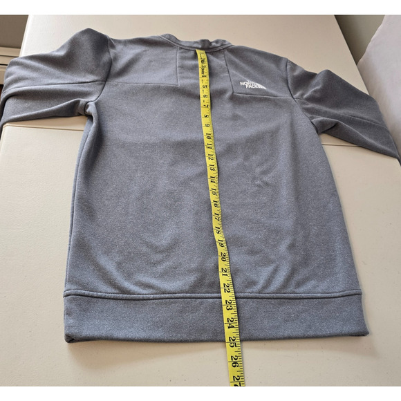 The North Face Sweatshirt Men's S Gray Chest Zipper Pocket Pullover - Picture 11 of 16